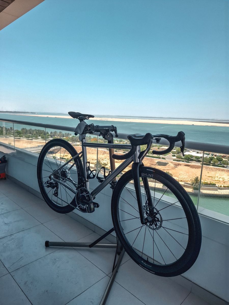 Road bike serviced in Abu Dhabi